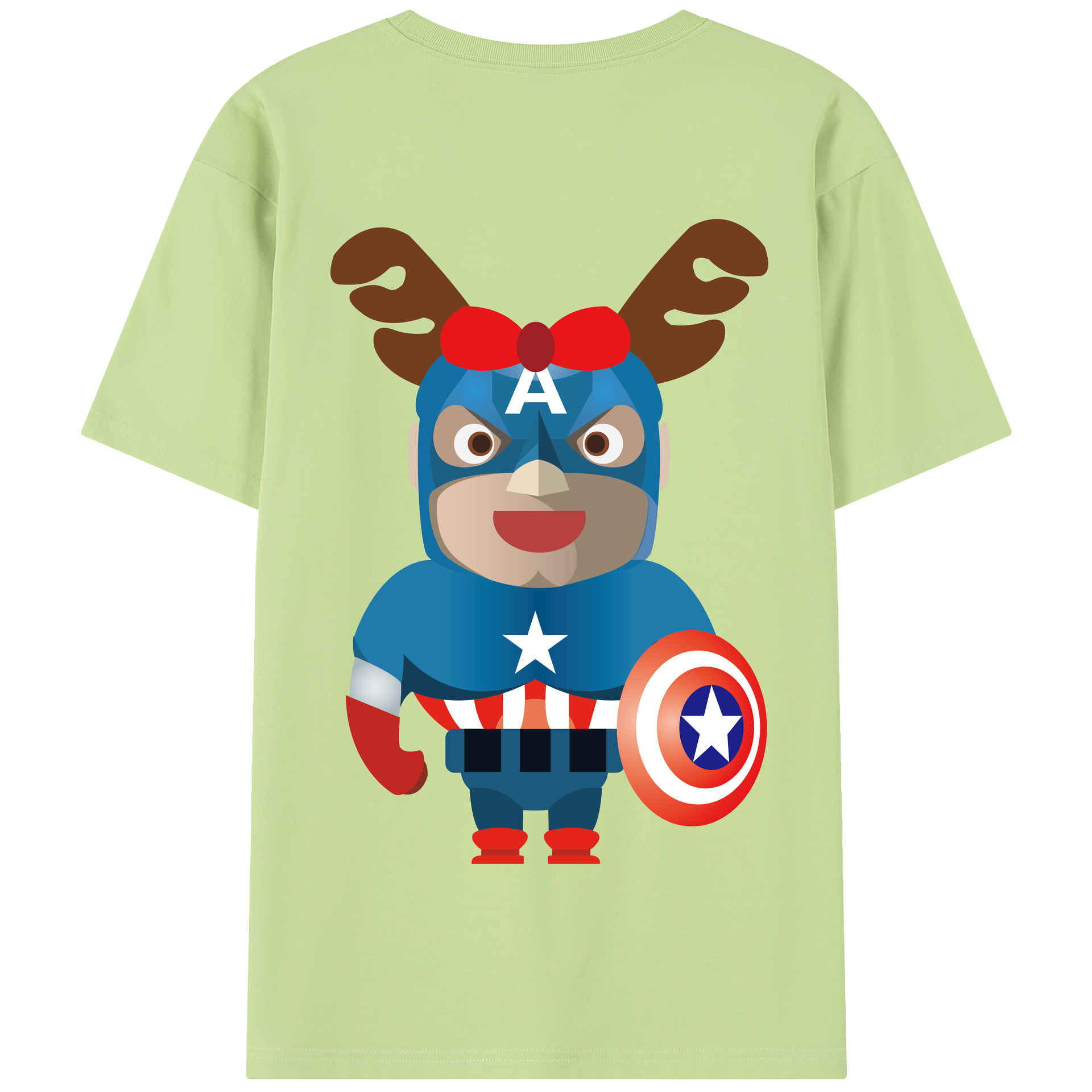 （画像用） アベンジャーズ The Avengers 綿100％半袖Tシャツ（背面プリント）